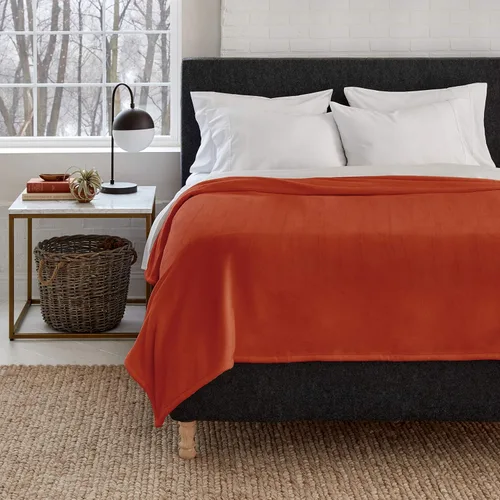 Vista 2 de Eddie Bauer - Manta térmica tamaño Queen, manta eléctrica de microfelpa cepillada suave, ropa de cama cálida y acogedora