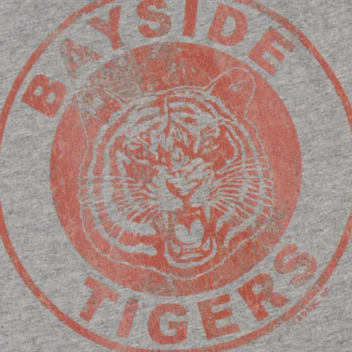Vista 2 de Camiseta y calcomanías de la NBC de The Bell Bayside Tigers, logotipo envejecido