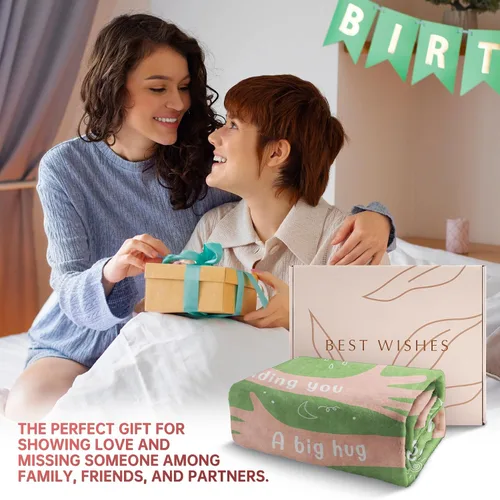 Vista 2 de Afterprints Regalos para recuperarse para mujeres y hombres, manta de abrazo/sanación, regalos para pensar en ti/cuidado del cáncer/simpatía/después