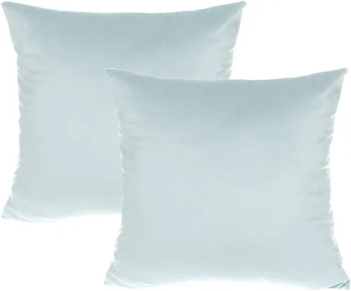 Vista 3 de VAKADO Juego de 2 fundas de almohada de terciopelo beige crema de 16 x 16 pulgadas, fundas de cojín cuadradas suaves y sólidas, decoración del hogar