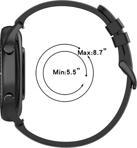 Vista 9 de Correa de silicona compatible con Amazfit GTR 2e, correa de repuesto de liberación rápida para Amazfit GTR 4/GTR 3/GTR 3 Pro/GTR 2e/GTR 2/GTR 1.850