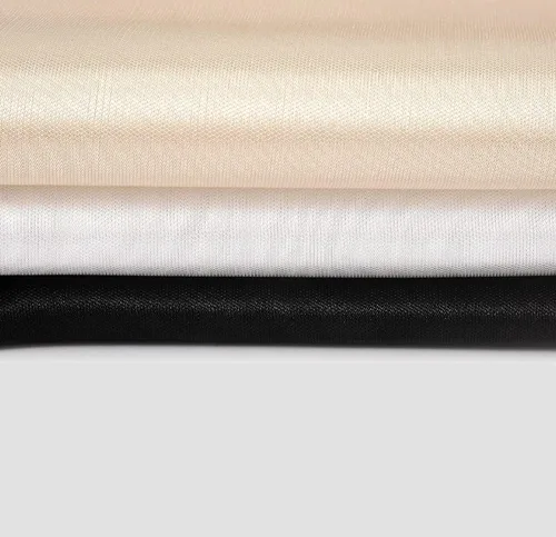 Vista 2 de Paquete de 3 medias faldas de satén de encaje para debajo de los vestidos, falda para mujer, antiestática, medio deslizante