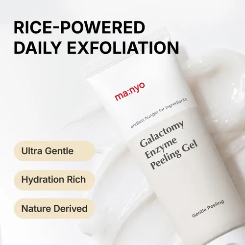 Vista 2 de MANYO Galactomy Enzyme Peeling Gel, Exfoliante Facial y Corporal, Removedor de Piel Muerta, Removedor de Puntos Negros, Gel Exfoliante Coreano