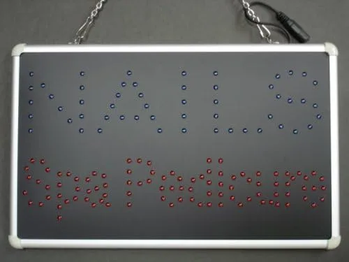 Vista 2 de ADVPRO Led097-b Nails Spa Pedicura Led Neon Sign WhiteBoard