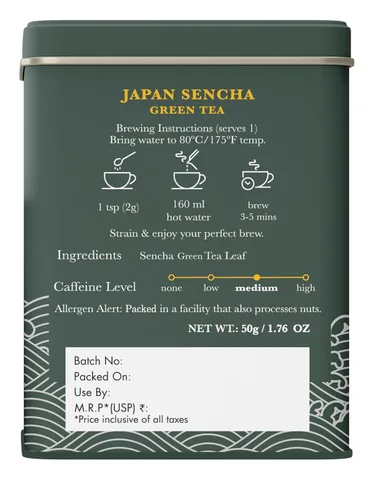Vista 8 de LUXMI Estates - Té verde Sencha japonés - 50g (25 tazas) Té auténtico Sencha japonés de First Leaves Té premium suave, rico y refrescante