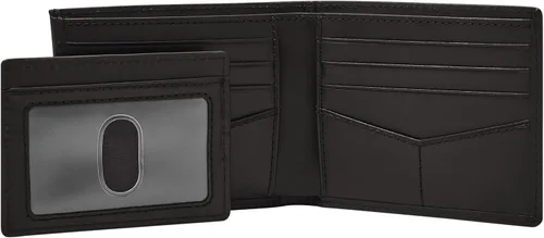 Vista 4 de Fossil Men's Leather Bifold Sliding 2-in-1 with Removable Card Case Wallet