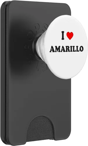 Vista 8 de I Heart Amarillo I Love Amarillo City PopSockets Adhesive PopGrip