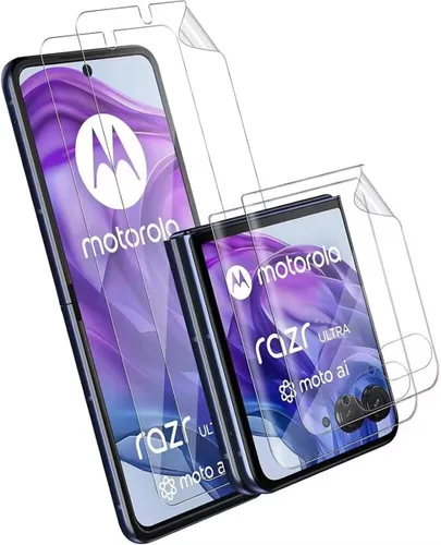 Vista 8 de Protector de pantalla de hidrogel para Google Pixel 10 Pro, película protectora de TPU flexible [vidrio no templado] [alta sensibilidad]