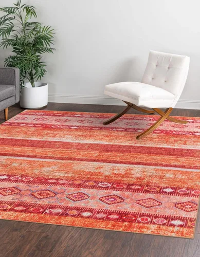 Vista 9 de Unique Loom Timeless Collection - Alfombra rectangular (2' x 3' 1", rectangular, gris/marfil)
