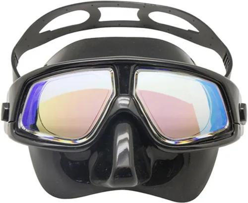 Vista 10 de Máscara de buceo óptica positiva, máscara de snorkel con lentes de vidrio templado, protección UV antivaho Silver Dive W/ Snorkel