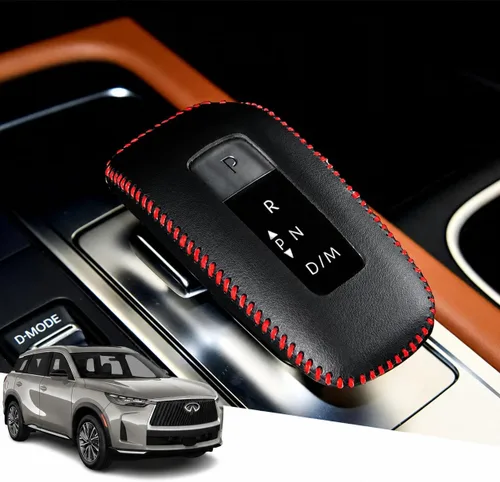 Vista 8 de Great-luck Funda Protectora de Perilla de Palanca de Cambios Automática de Cuero Genuino con Moldura, Accesorios Interiores Personalizados
