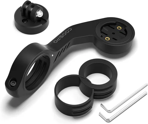 Vista 7 de CooSpo Soporte frontal MT5 para computadora de bicicleta, compatible con Garmin, adaptador de montaje para computadora de bicicleta para manillar