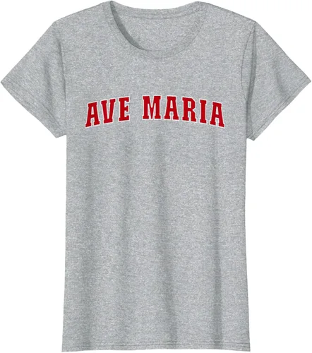 Vista 27 de Ave Maria FL Florida - Camiseta, Negro