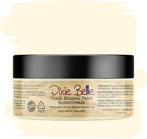 Vista 175 de Pintura para muebles con acabado de tiza Dixie Belle Paint Company - Amatista (4oz) - Pintura mineral de tiza chic púrpura profundo mate