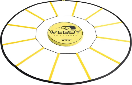 Vista 7 de Webby Agility Trainer – Circle Speed and Agility Ladder for High Intensity Reactive Footwork Drills and Skills – A Circular Piece of Reaction