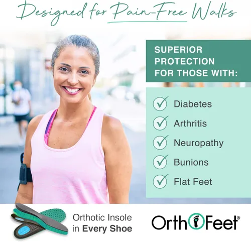 Vista 4 de Orthofeet Zapatillas ortopédicas de punto Francis sin ataduras para mujer