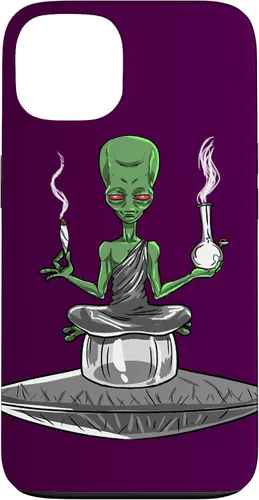 Vista 7 de Alien Smoker Bong Funny ET 420 Weed Space - Funda de regalo para iPhone 17