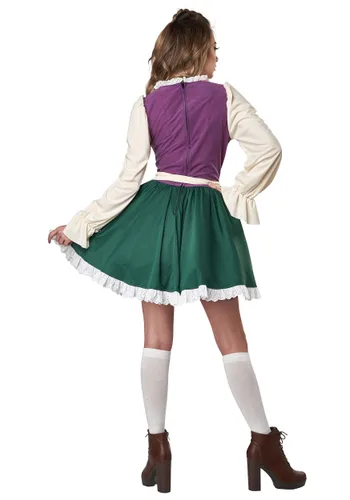 Vista 2 de Disfraz de Chica del Jardín de Cerveza para Mujer Multicolor