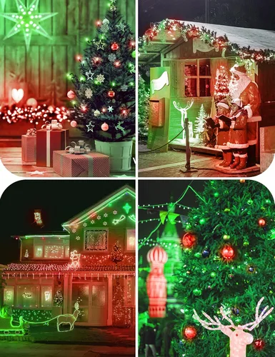 Vista 7 de Bombillas de Luz Roja y Verde Woxeon [Paquete de 4] – Bombillas LED A19 Rojas y Verdes de 9W (Equivalente a 60W) – Bombilla de Luz de Color con Base