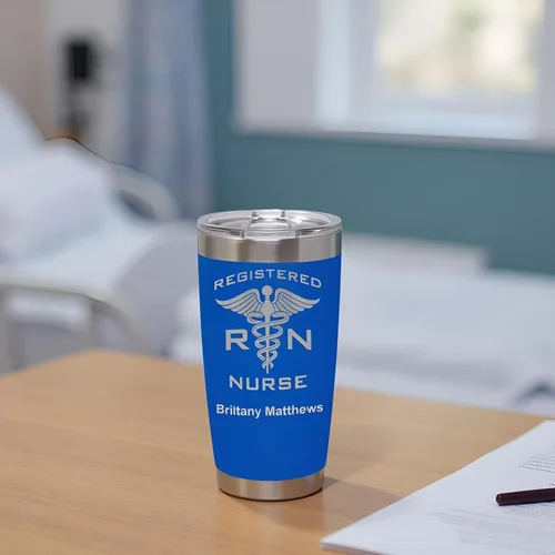 Vista 4 de LaserGram Vaso aislado al vacío de 20 onzas, dragón, grabado personalizado incluido (negro)