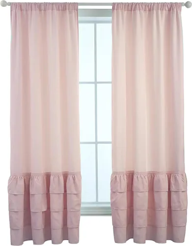 Vista 33 de Everyday Celebration Cortinas de ventana 100% opacas para puerta corrediza de ventana, cortinas opacas con forro térmico, cortinas con ojales