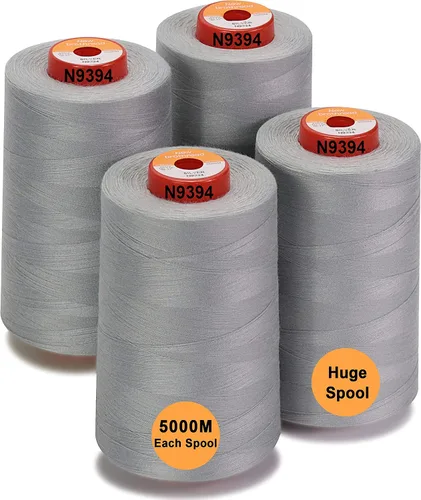 Vista 14 de New brothread - 30 opciones - 2 conos grandes de 5500Y (5000M) cada uno de hilo de poliéster hilado multiusos 40S/2 (Tex27) para serger, overlock