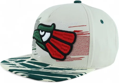Vista 21 de Hecho En Mexico Águila 3D Bordada Gorra Plana con Cierre Snapback Verde oscuro Negro 4