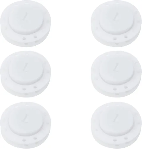 Vista 12 de 6 botones magnéticos para ropa ocultos, color negro, hebilla cortavientos de nailon para capa (0.87 pulgadas)