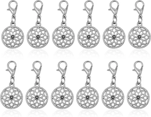 Vista 16 de Mandala Crafts Dijes de clip con cierre de langosta para pulsera, collar, joyería de bricolaje; 12 piezas surtidas