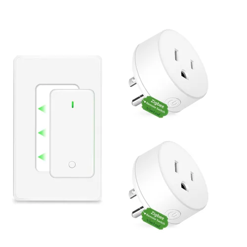 Vista 49 de NineLeaf - Enchufe de salida de control remoto, interruptor de luz de encendido y apagado inalámbrico desmontable 500FT Light Plug Decorator