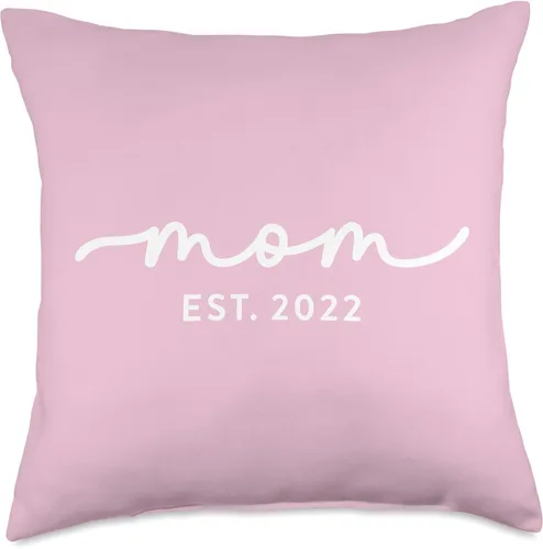 Vista 4 de Mom Est 2022 Custom Mom Personalized Mother’s Day Customized Throw Pillow