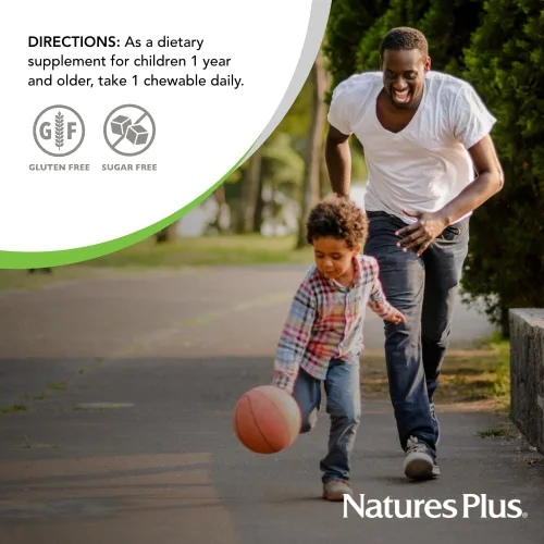 Vista 5 de NaturesPlus GI Natural Probiotic Kids, mezcla de bayas - 30 masticables - Salud digestiva e inmunológica solo para niños - Sin gluten - 30 porciones