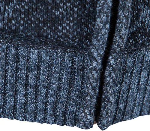Vista 4 de Chaqueta de franela para hombre, con costuras de color, cuello alto, cremallera, manga larga, bolsillo, cálido, abrigo de punto ligero, trabajo