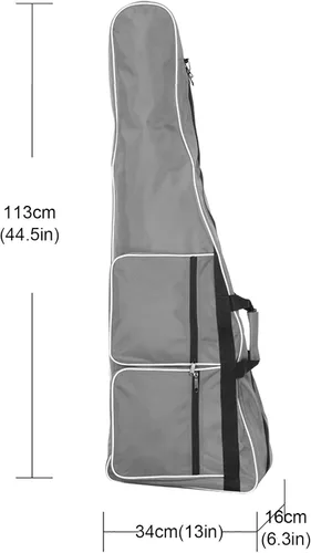 Vista 2 de Bolsa de espada de esgrima, bolsa de hombro gruesa para sable y espada de aluminio, bolsa de almacenamiento de esgrima, equipo de esgrima, 44.5 x 13