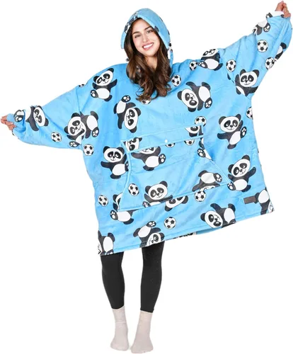 Vista 26 de Tirrinia - Sudadera con capucha de gran tamaño, manta de sherpa cómoda, reversible, gigante, para adultos, hombres, mujeres, adolescentes, esposa