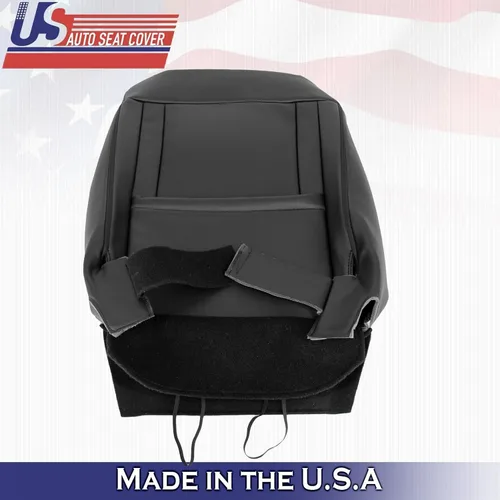 Vista 4 de U.S.AutoSeatCover 2015 para Ford F150 Lariat Driver & Passenger Top Perf Fundas de asiento de cuero negro
