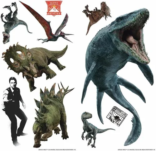 Vista 2 de RoomMates, RMK3798SCS - Calcomanías de pared de Jurassic World Fallen Kingdom