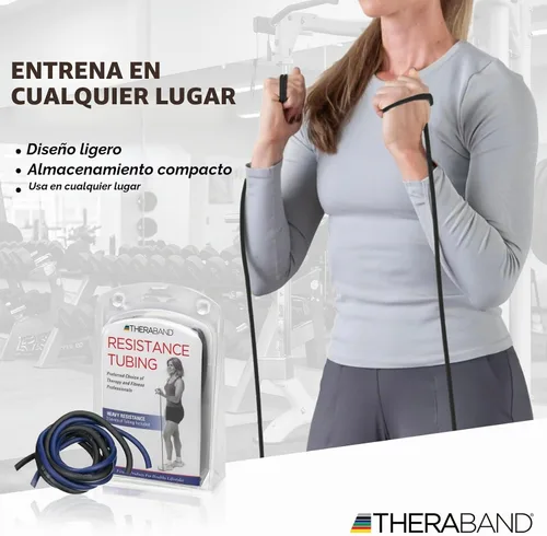 Vista 4 de THERABAND Resistance Tubes, Band, Exercise, Set