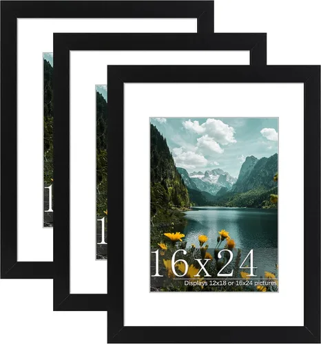Vista 22 de Picrit Paquete de 3 portarretratos de 20 x 20 pulgadas, póster de 16 x 16 pulgadas con paspartú o de 20 x 20 pulgadas sin paspartú para montaje