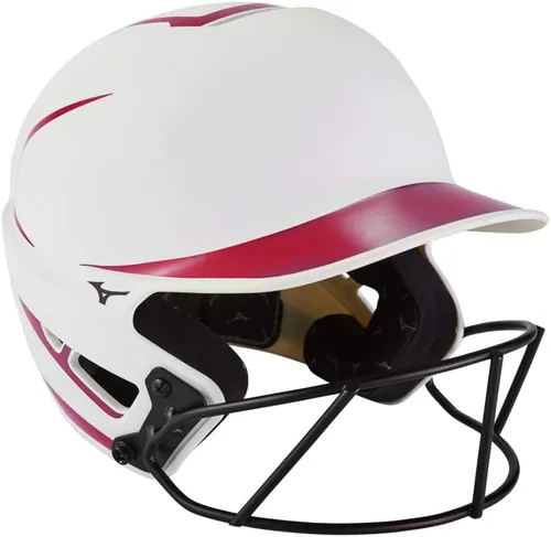 Vista 20 de Mizuno Casco de bateo de sóftbol F6 Fastpitch para adultos con máscara