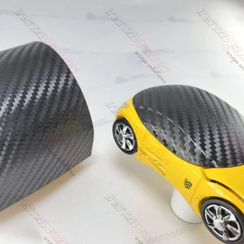 Vista 2 de AD Rollo de Envoltura para Automóvil SW900 Fibra de Carbono Negra 194-X (Muestra 3in x 5in) Envoltura de Vinilo Automotriz para Automóviles