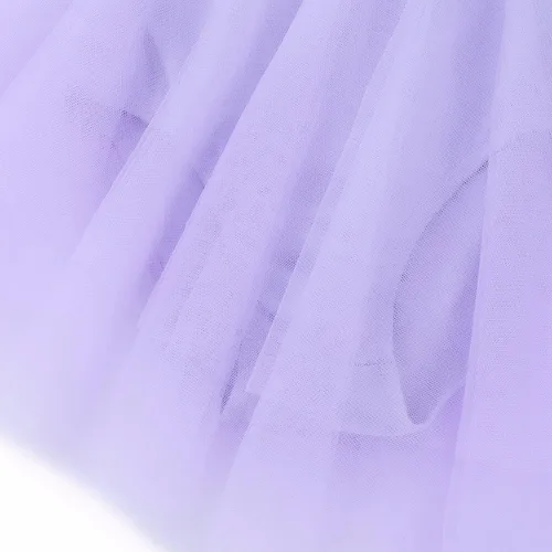 Vista 6 de TiaoBug Niñas Lentejuelas Dobladillo Irregular Baile Latino Traje Lírico Ballet Vestido Leotardo Falda Gasa Brillante Hada Danza