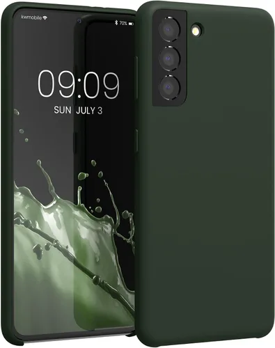 Vista 186 de kwmobile Funda compatible con Samsung Galaxy S9 - Funda de silicona TPU con acabado suave - Blue Reef
