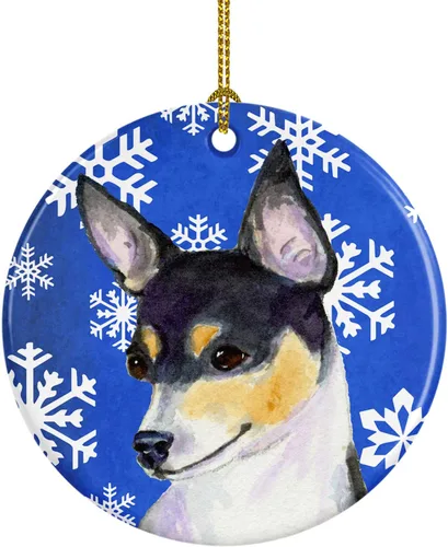 Vista 113 de Caroline's Treasures Cavalier Spaniel - Adorno de cerámica para colgar en el árbol de Navidad, para el hogar, Navidad, fiestas, regalo, 3 pulgadas
