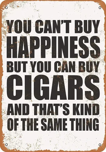 Vista 6 de Sign You Can't Buy Happiness BUT You CAN Buy Local Funny Art Letrero de metal de 16 x 12 pulgadas para bar pub interior y exterior, decoración