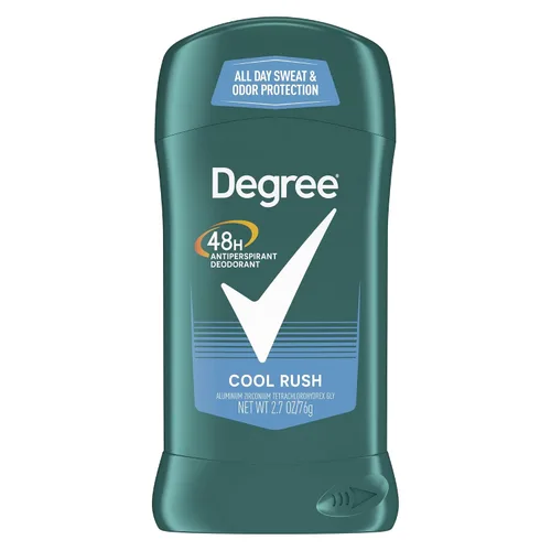 Vista 2 de Degree Antitranspirante de protección seca para hombre, Cool Rush, 2.7 onzas, paquete de 5, el embalaje puede variar