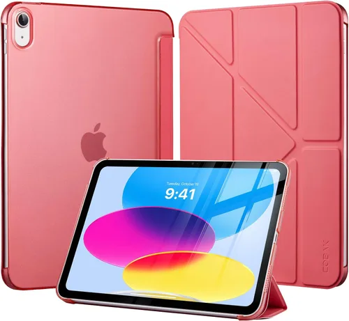 Vista 25 de CoBak Funda para iPad (A16) 11ª generación de 11 pulgadas 2025, iPad de 10.9 pulgadas 2022, funda protectora delgada con carcasa trasera translúcida