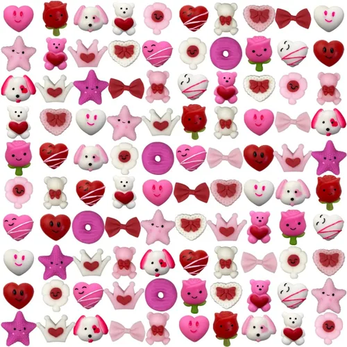 Vista 8 de Anditoy 100 piezas de juguetes esponjosos de Navidad Mochi Squishy de Navidad, juguetes esponjosos de Navidad para niños, niñas, niños pequeños