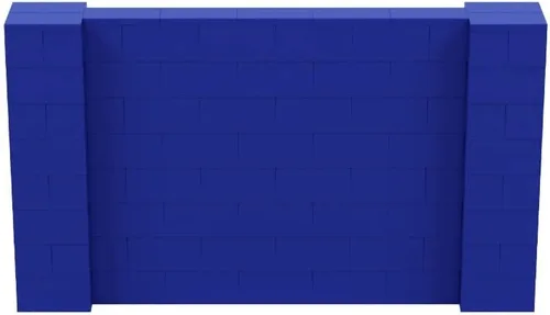 Vista 115 de EverBlock Kit de pared de 5 x 4 pies Bloques de construcción modulares Sistema de pared para edificios, pantallas y estructuras Divisor
