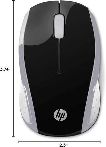Vista 5 de HP Ratón inalámbrico 200 (negro/plata, 2HU84AA)